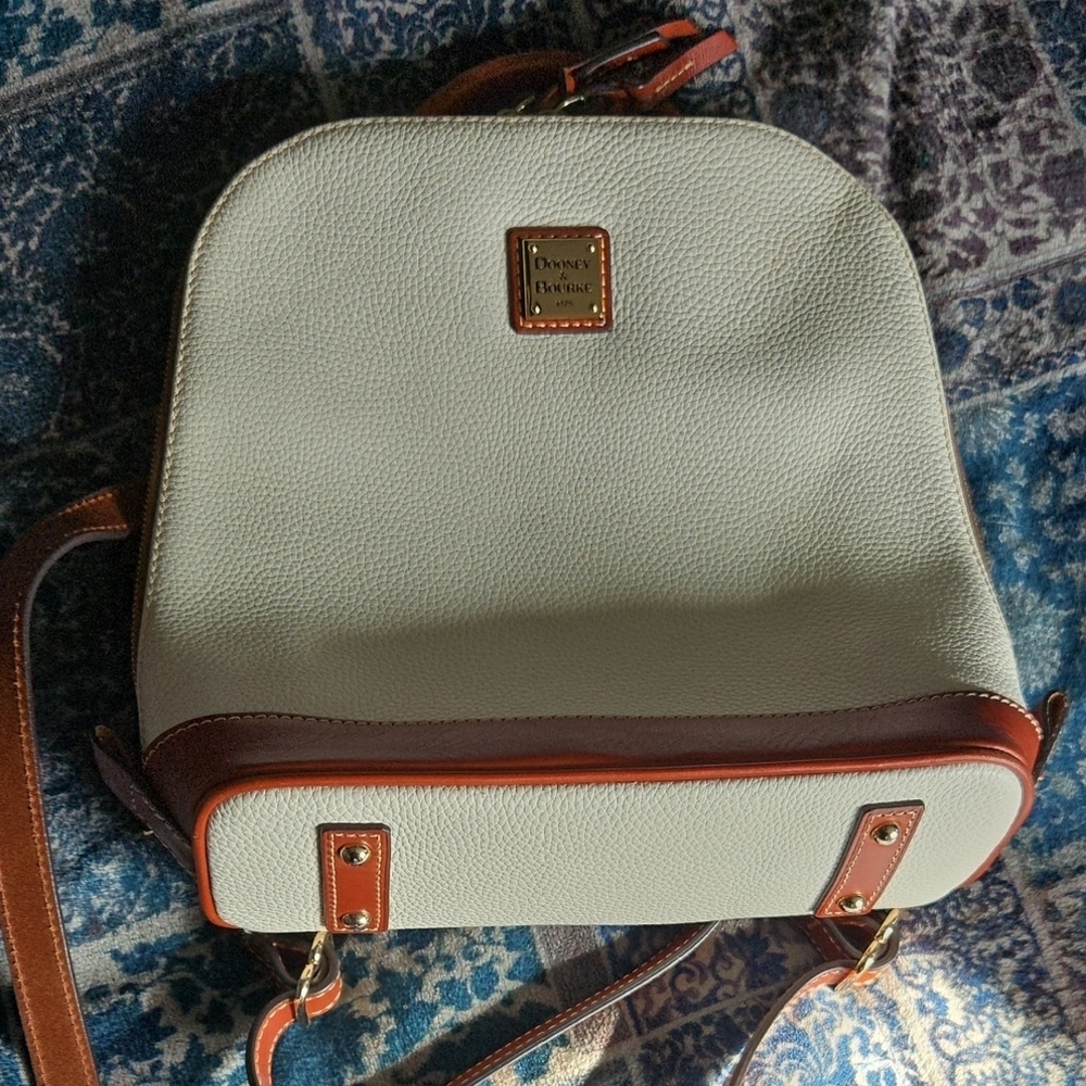 Dooney & Bourke Cream and Brown Women's Backpack